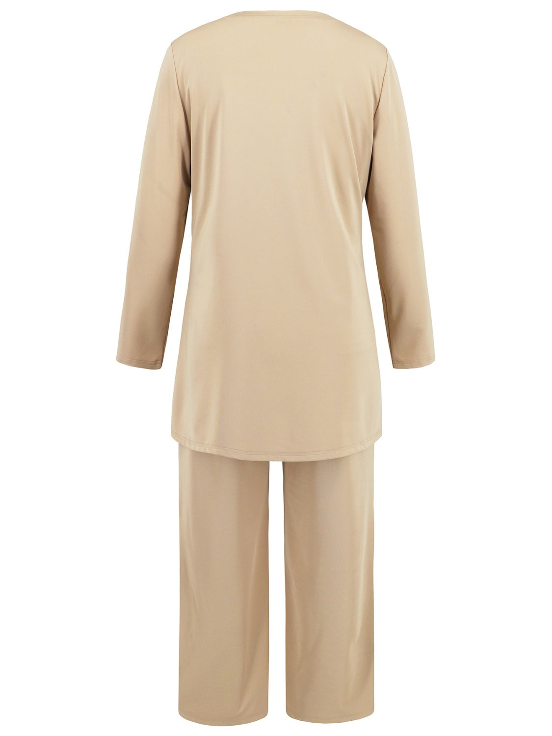 V-Neck Tank, Long Sleeve Cover-Up and Pants Three Piece Set