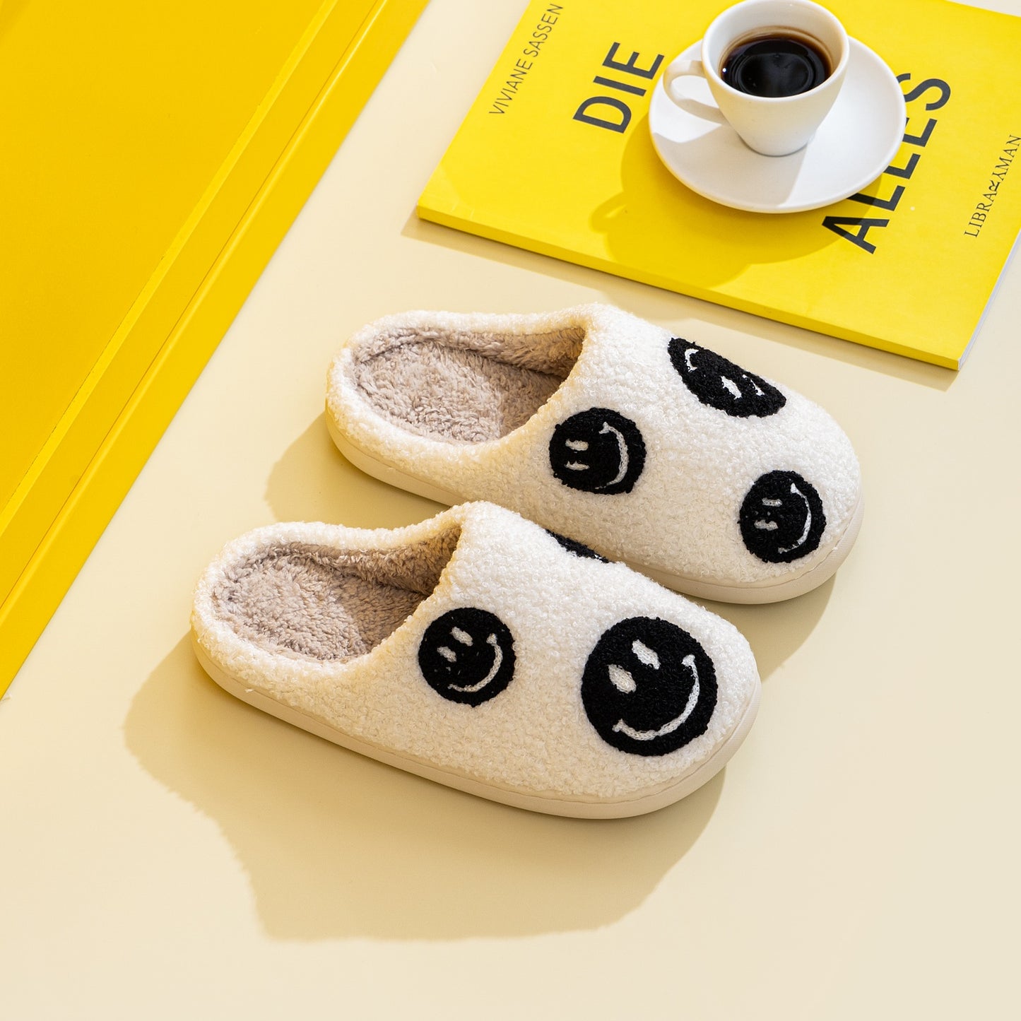 Melody Smiley Face Slippers