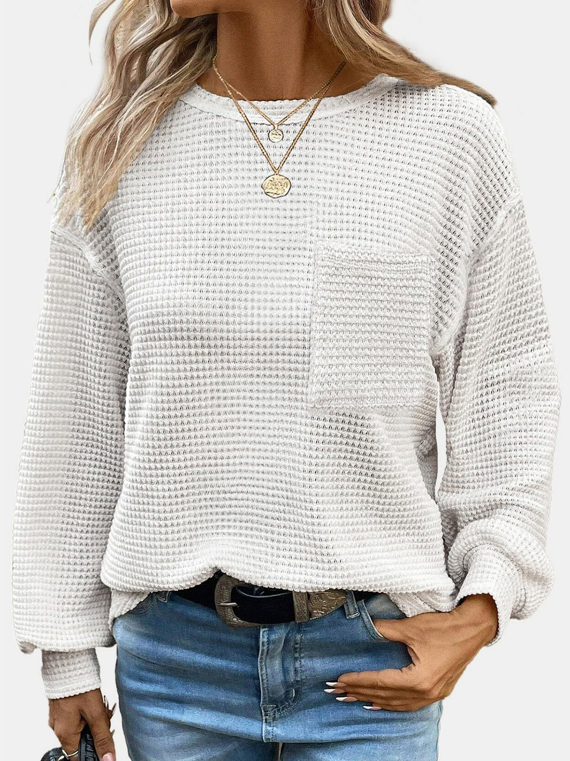 Round Neck Long Sleeve T-Shirt