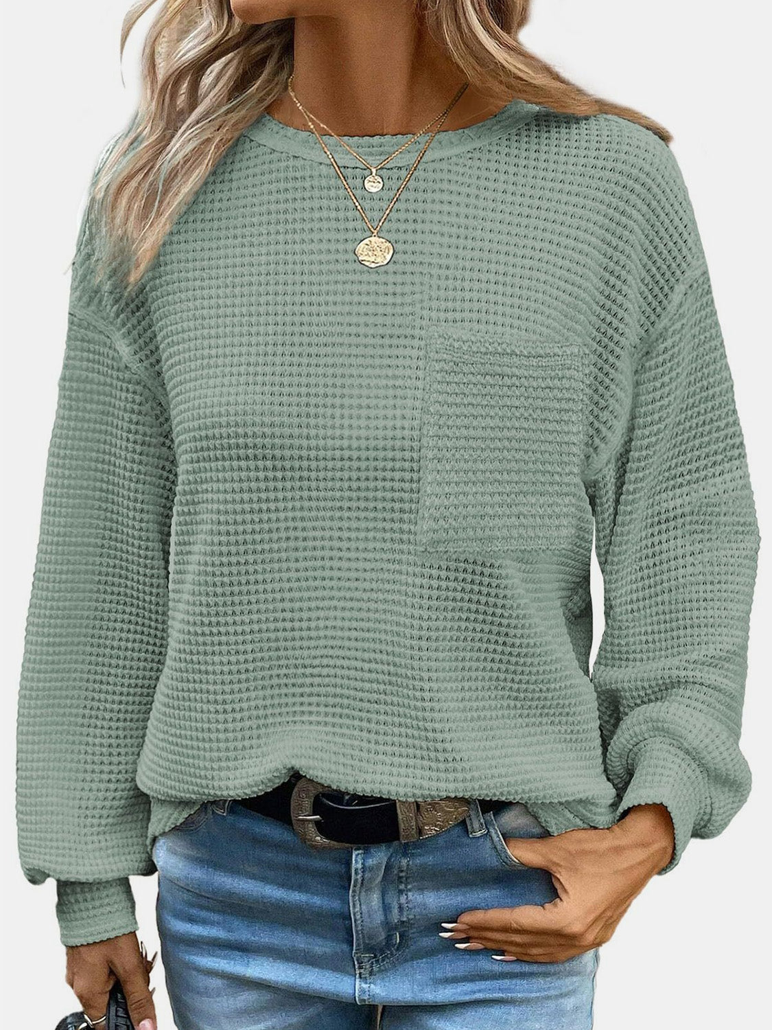 Round Neck Long Sleeve T-Shirt